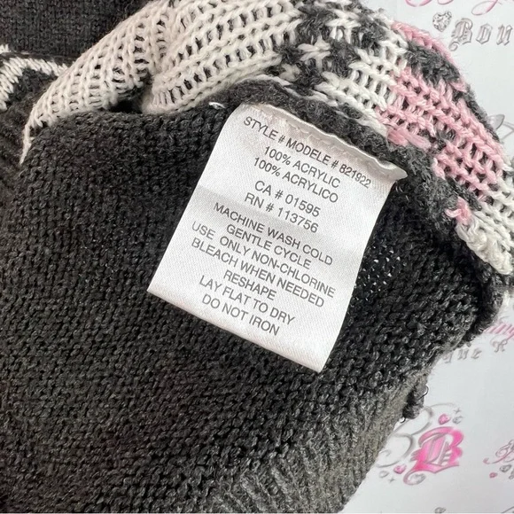 Canada weathergear sweater pull over Crew Neck Sweater with Deer Pattern - Picture 6 of 7